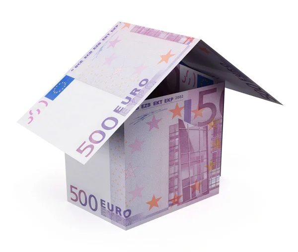 Geldhaus-Euro — Stockfoto