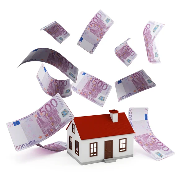 Hus mortgage euro — Stockfoto