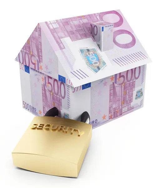 Hus skydd euro — Stockfoto