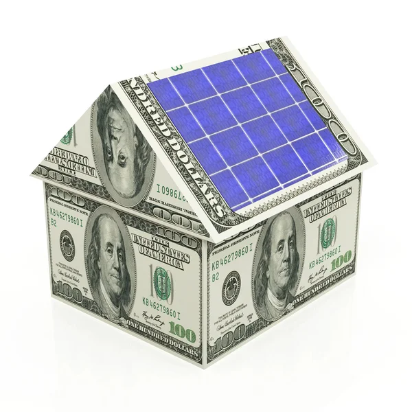 Ahorro de energía solar Imagen de stock