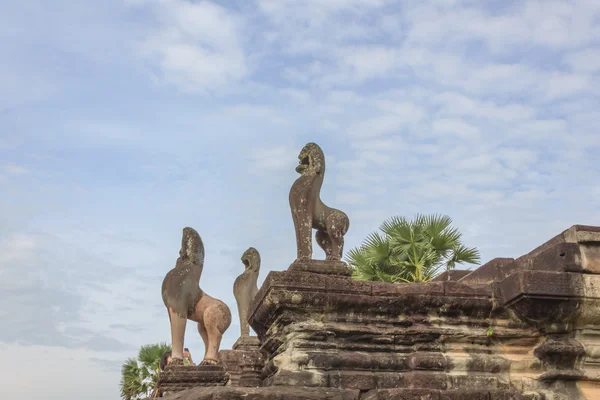 Памятник Льву в Ангкор-Вате — стоковое фото