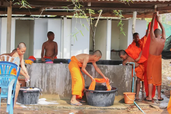 Young monk being ordinated — Stock Photo, Image