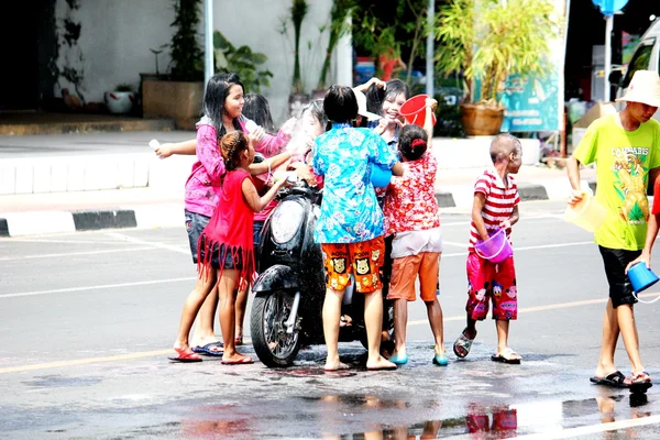 Songkran Festival in Thailand — Stock Photo, Image