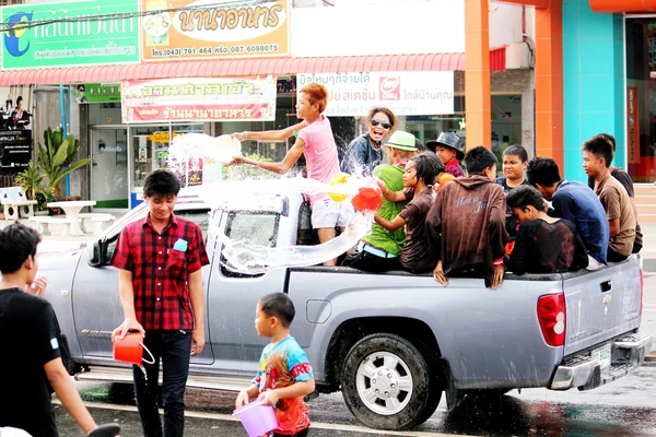 Фестиваль Сонгкран в Таиланде — стоковое фото