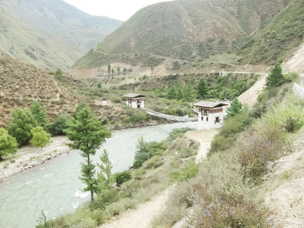 Kırsal kesimde bhutan — Stok fotoğraf