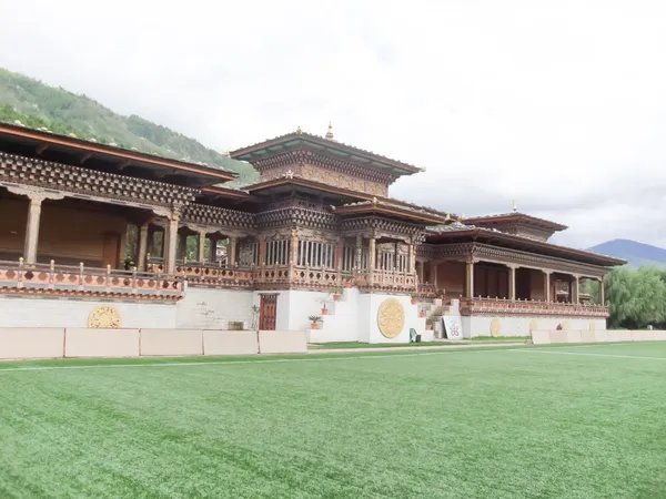 Stadion in bhutan — Stockfoto