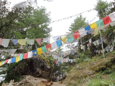 bhutan şekilde asılı chants.