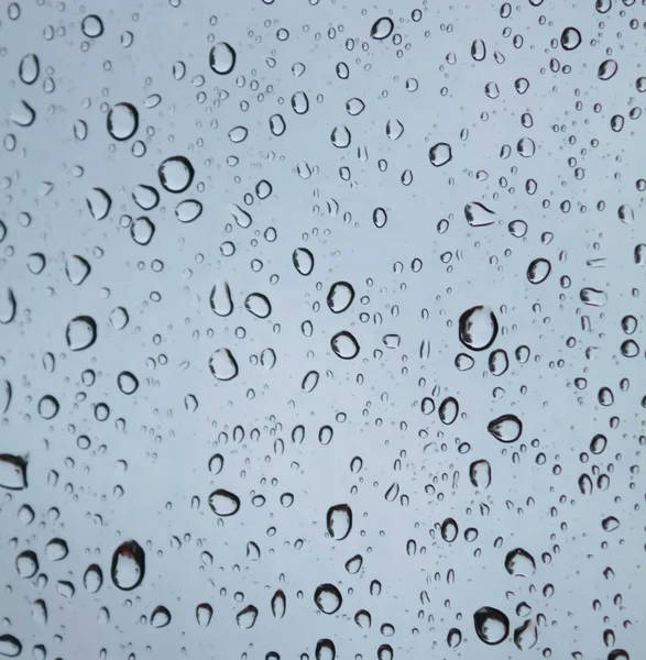 Water droplets on glass — Stock Photo, Image