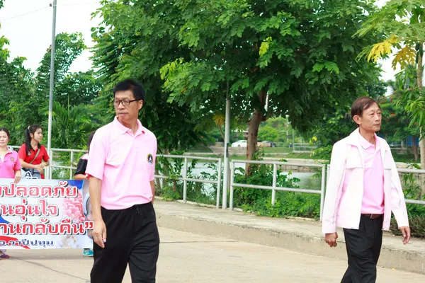 MAHASARAKHAM,THAILANDS - JUNE 26 : Parades of organizing sports tournaments on june 26, in Mahasarakham,Thailand — Stock Photo, Image