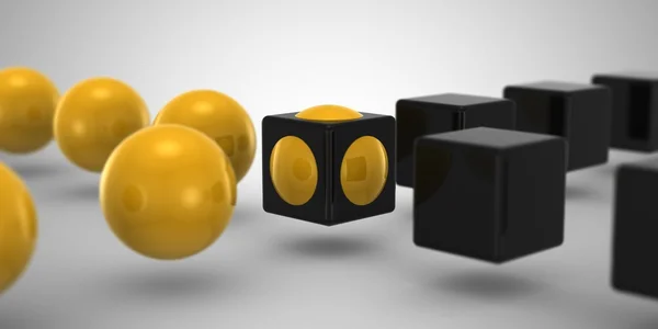 Cube & Sphere — Stock Photo, Image
