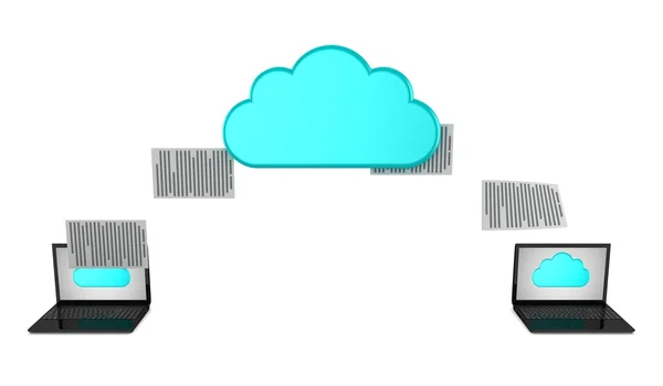 Chmura obliczeniowa — Zdjęcie stockowe