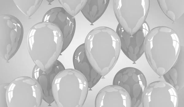 Gray Balloons — Stock Photo, Image