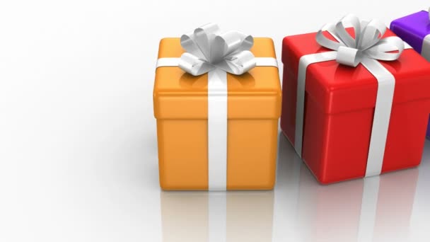 Cajas de regalo — Vídeos de Stock