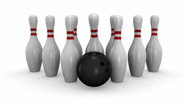 Sciopero bowling — Video Stock