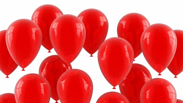 červené balóny létat nahoru