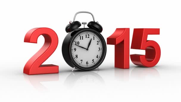 Yeni yıl 2015 — Stok video