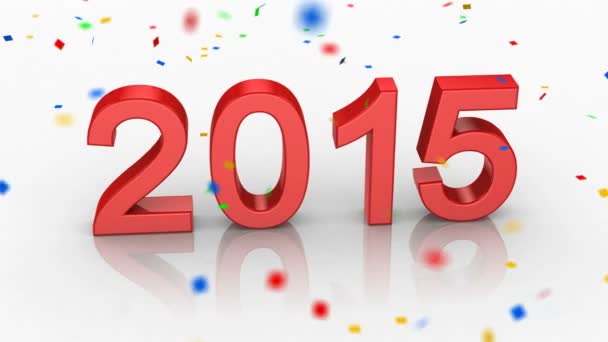Neues Jahr 2015 — Stockvideo