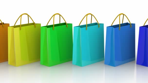 Bolsas de compras — Vídeos de Stock