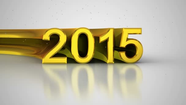 Neues Jahr 2015 — Stockvideo