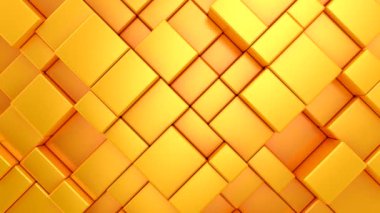 Animasyon Küpleri 'nin arka planı. Soyut hareket, döngü, iki renk, 3D görüntüleme, 4k çözünürlük