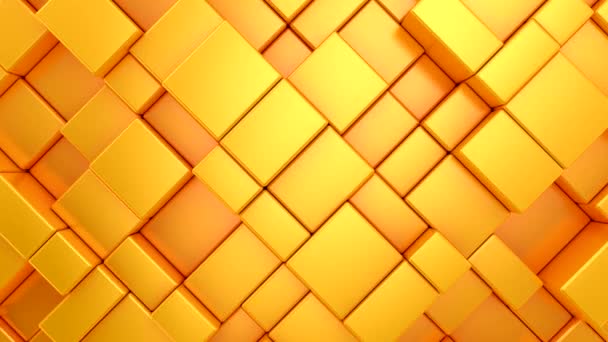 Background Animated Cubes Abstract Motion Loop Two Color Rendering Resolution — Stock Video