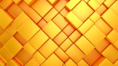 Animasyon Küpleri 'nin arka planı. Soyut hareket, döngü, iki renk, 3D görüntüleme, 4k çözünürlük