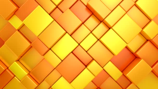 Background Animated Cubes Abstract Motion Loop Two Color Rendering Resolution — Stock Video