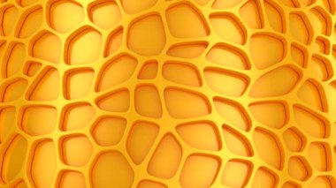 Geometrik Şekillerin Arkaplanı. Soyut hareket, döngü, iki renk, 3D görüntüleme, 4k çözünürlük