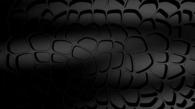 Geometrik Şekillerin Arkaplanı. Soyut hareket, döngü, iki renk, 3D görüntüleme, 4k çözünürlük