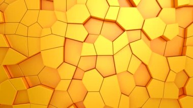 Geometrik Şekillerin Arkaplanı. Soyut hareket, döngü, iki renk, 3D görüntüleme, 4k çözünürlük