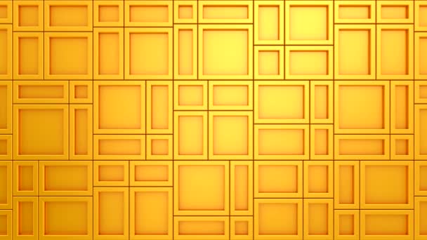 Geanimeerde Rechthoeken Achtergrond Abstract Motion Loop Twee Kleuren Rendering Resolutie — Stockvideo