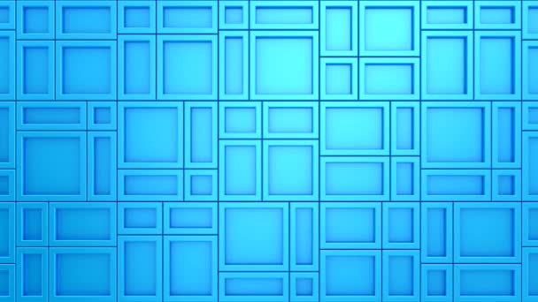 Animated Rectangles Background Abstract Motion Loop Two Color Rendering Resolution — 图库视频影像