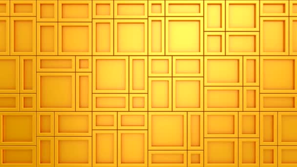 Animated Rectangles Background Abstract Motion Loop Two Color Rendering Resolution — Stockvideo