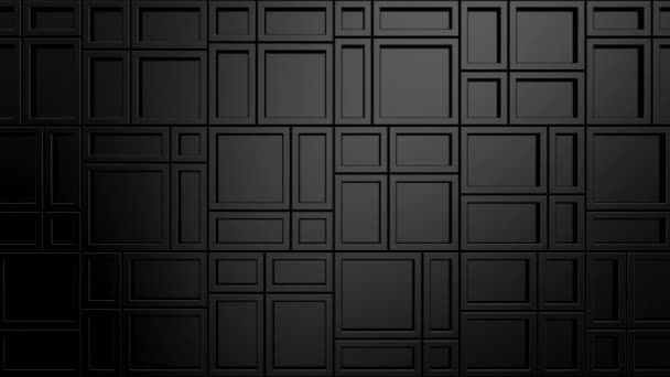 Animated Rectangles Background Abstract Motion Loop Two Color Rendering Resolution — 图库视频影像