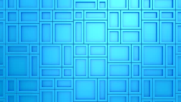Geanimeerde Rechthoeken Achtergrond Abstract Motion Loop Twee Kleuren Rendering Resolutie — Stockvideo