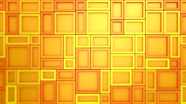 Animated Rectangles Background Abstract Motion Loop Two Color Rendering Resolution — стоковое видео