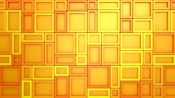 Animated Rectangles Background Abstract Motion Loop Two Color Rendering Resolution — Video Stock