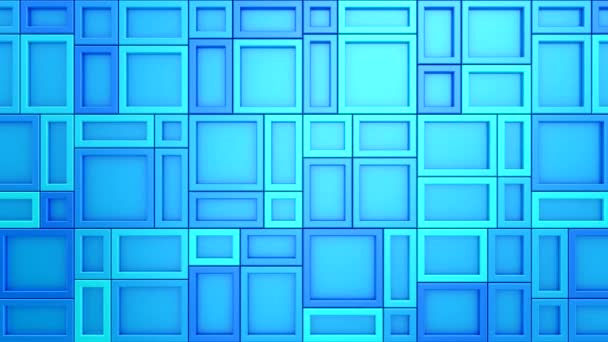 Animated Rectangles Background Abstract Motion Loop Two Color Rendering Resolution — Stock videók