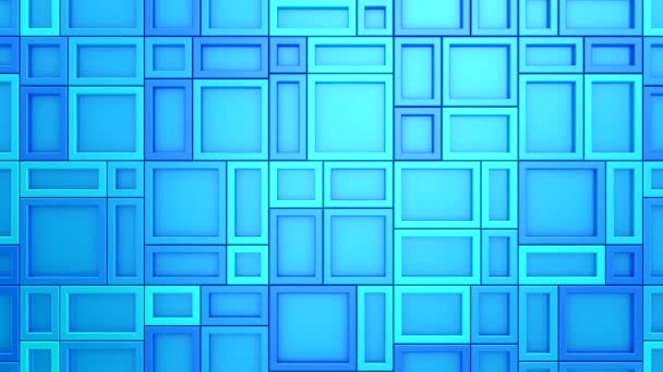 Animated Rectangles Background Abstract Motion Loop Two Color Rendering Resolution — Stock videók