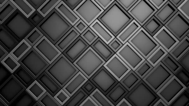 Rhombus Background Movimento Abstrato Loop Duas Cores Renderização Resolução — Vídeo de Stock