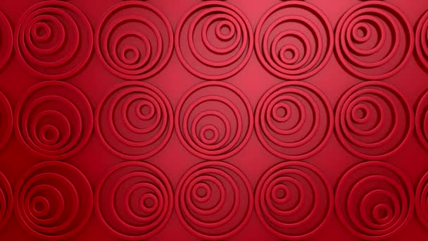 Animated Circles Background Abstract Motion Loop Rendering Resolution — Stock Video