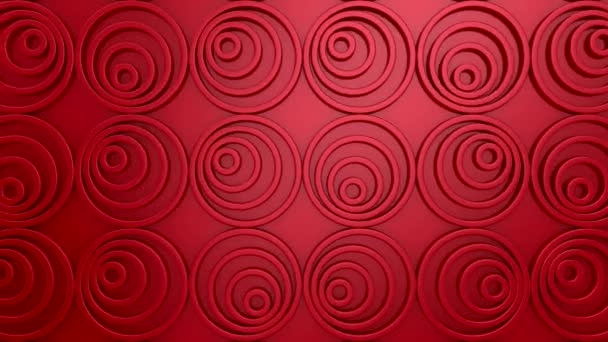 Animated Circles Background Abstract Motion Loop Rendering Resolution — Stock Video