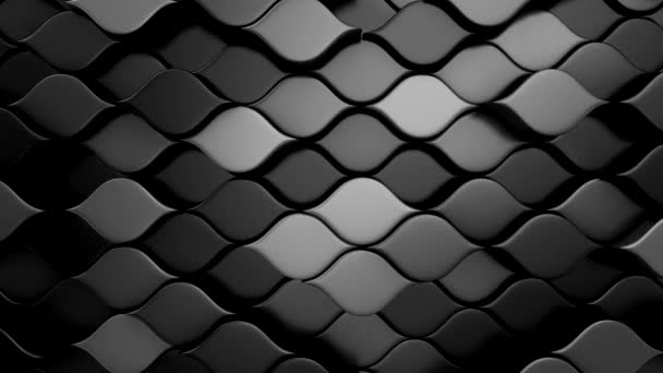 幾何学的形状の背景 抽象的な動き ループ 3Dレンダリング 4K解像度 — ストック動画