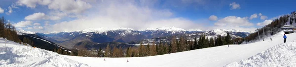 Skiing in Italy — Stock Photo, Image