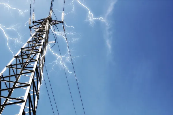 Elektrické vedení — Stock fotografie