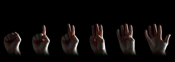 Набір жестів рук — стокове фото