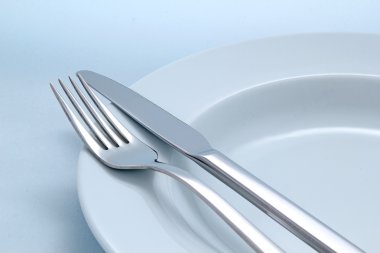 Diner çatal bıçak takımı arka plan