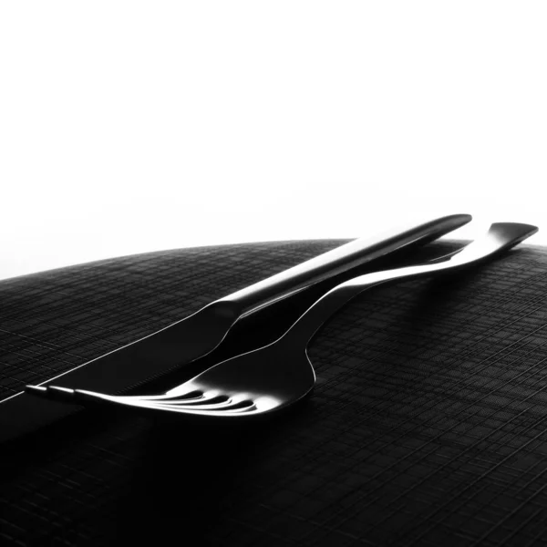 Fork and knife background — Stock Photo, Image