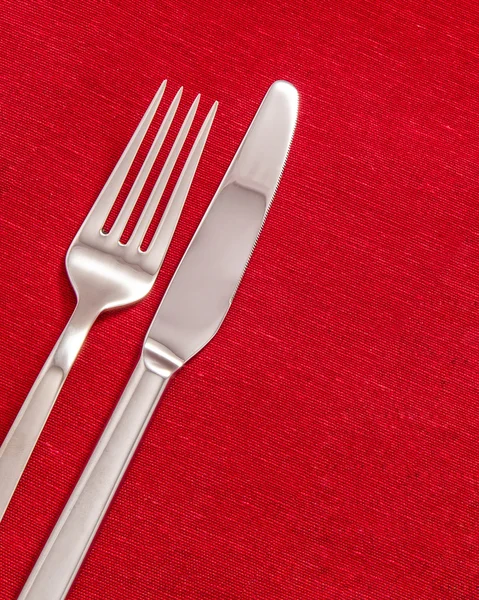 Silver cutlery — Stock Photo, Image