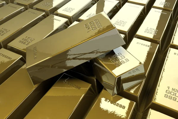 Golden bars — Stock Photo, Image